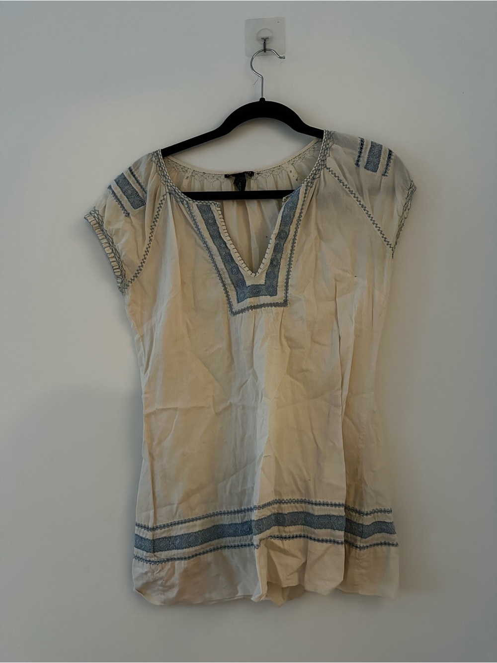 Vintage Lucky Brand Embroidered Cotton Tee